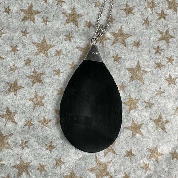 NEW Silver & Genuine Abalone Shell Pendant - Picture 5 of 6